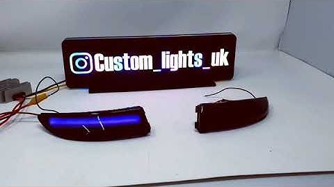 Ford fiesta led mirror dynamic indicators with welcoming leds