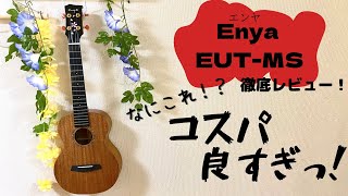 オールマホガニー単板！EnyaのテナーウクレレEUT-MSをレビュー！