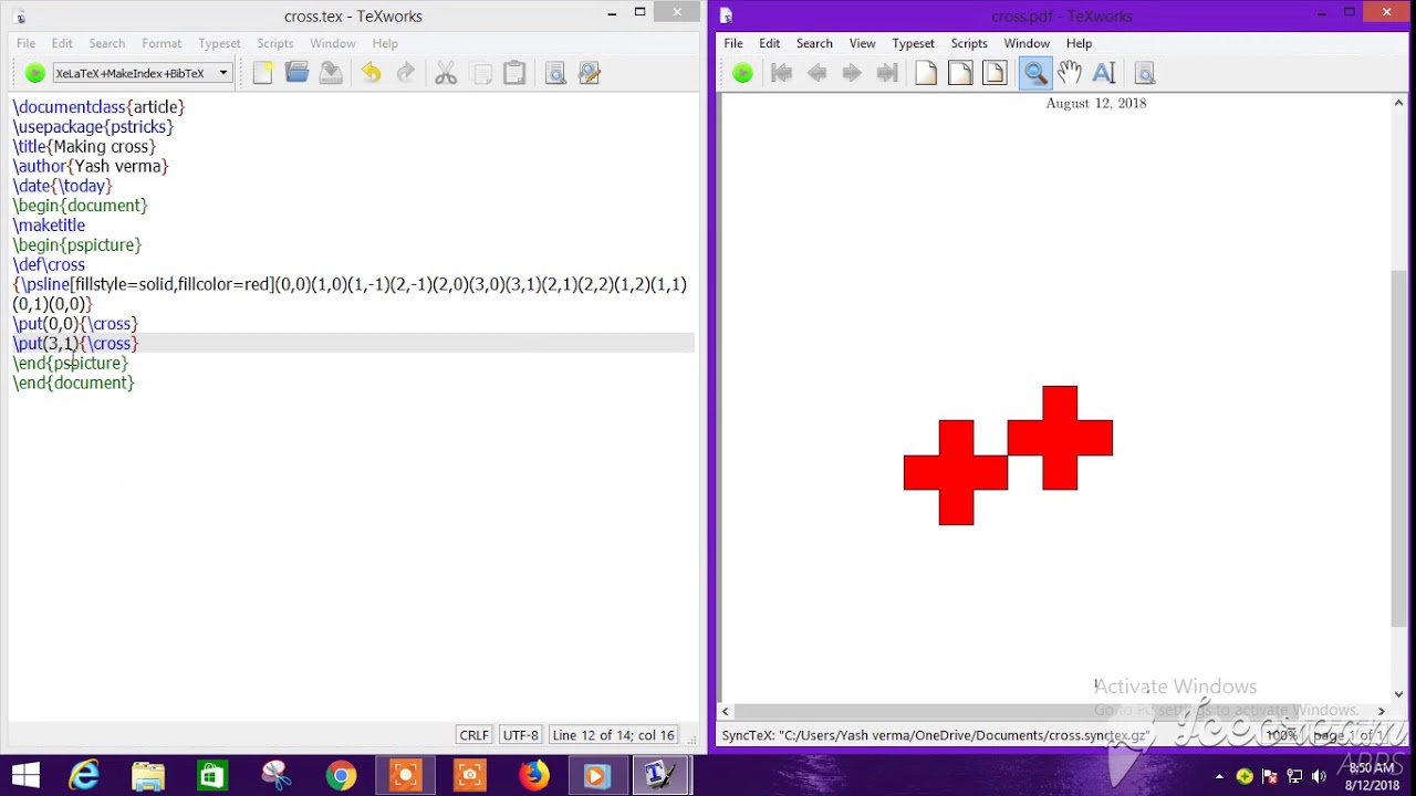 Making_cross_in_Latex_using_pstricks - YouTube