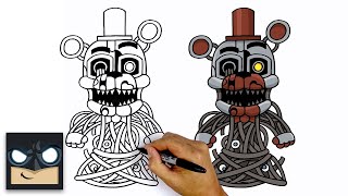 how to draw molten freddy five nights at freddys