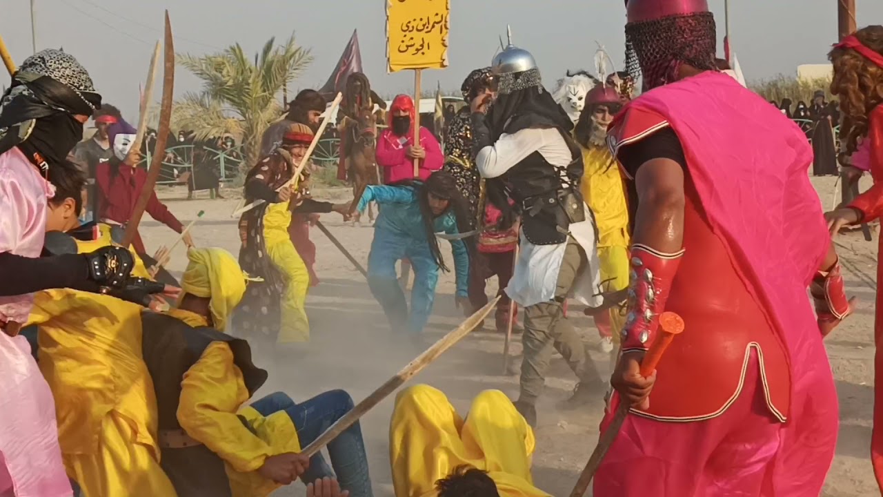 تقيم هيئه وموكب قمر بني هاشم || تشابية واقعة الطف || يوم ١١من محرم الحرام  ||في منطقه مياح الضواعن