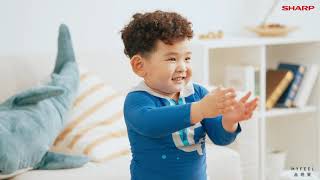 Baby SHARP 最主動的空氣清淨機(FU-NC01)  主動出擊x被動濾網 最強二合一！｜MYFEEL 預購上市