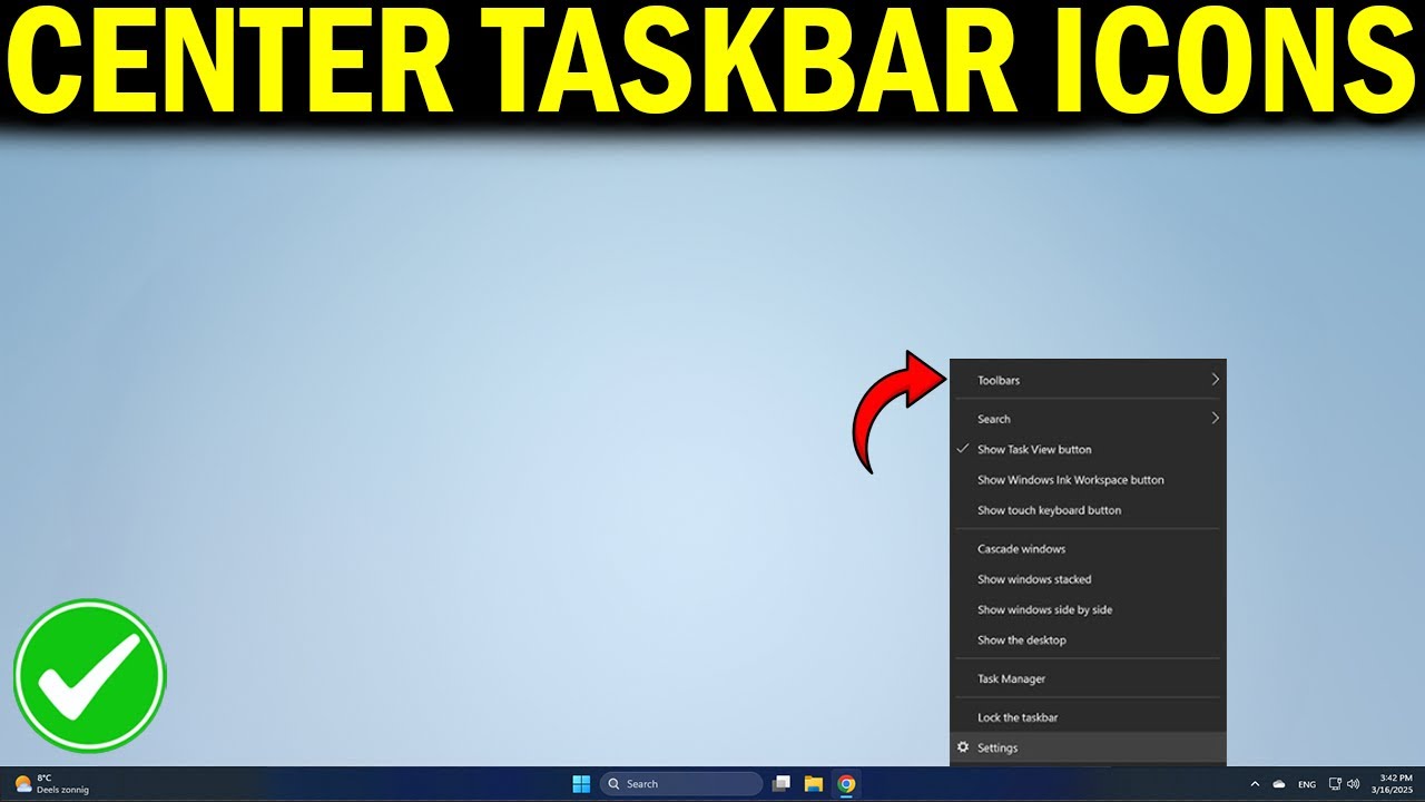 How To Place Taskbar Icons In The Middle In Windows 10/11
