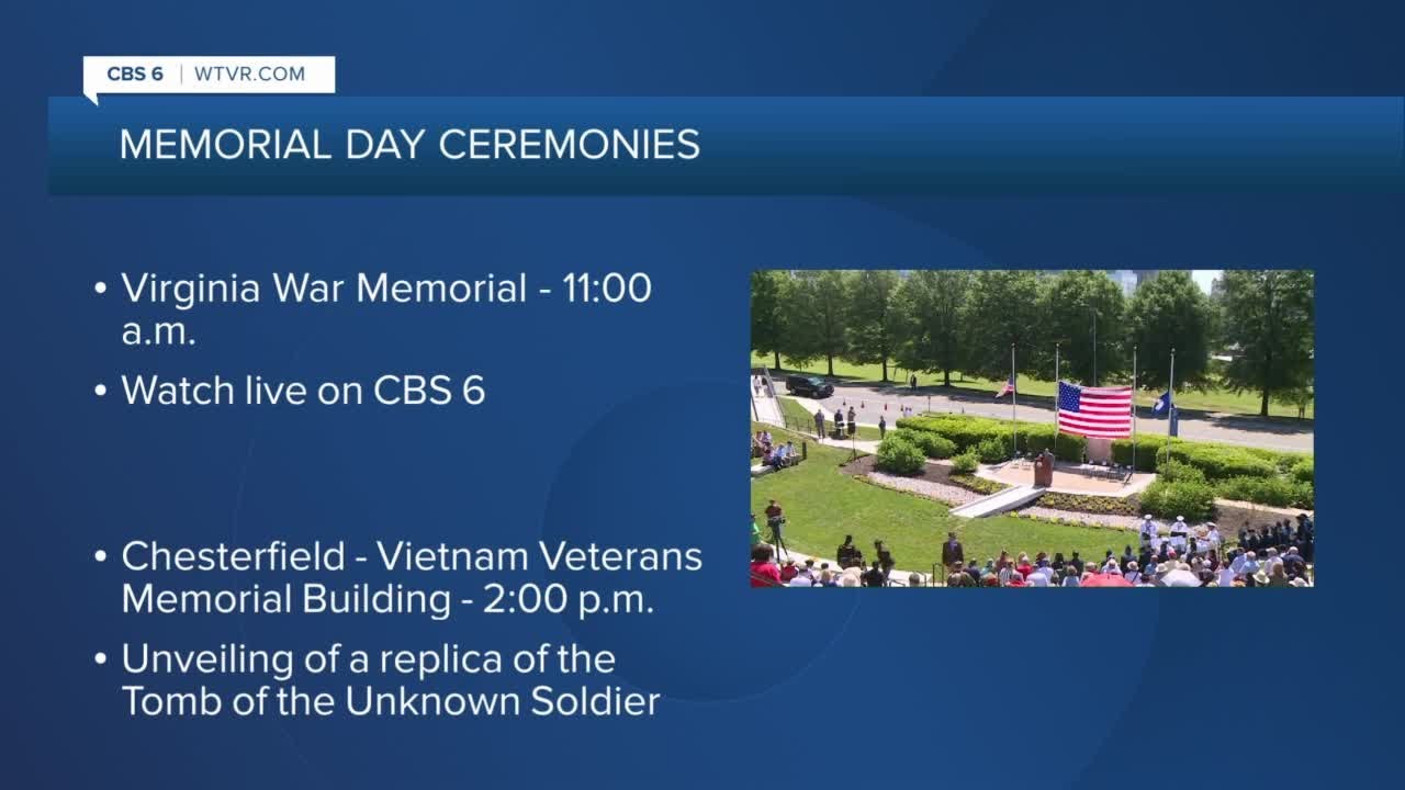 Memorial Day ceremonies across Central Virginia to honor the fallen ...