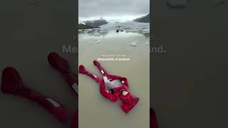 While Europe swelters through a heat wave, we're over here doing this 🧊😌 #iceland