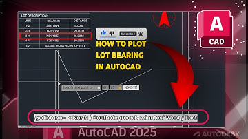 How to Plot Lot Bearings in AutoCAD 2025 | Easiest Method for Property Lines!