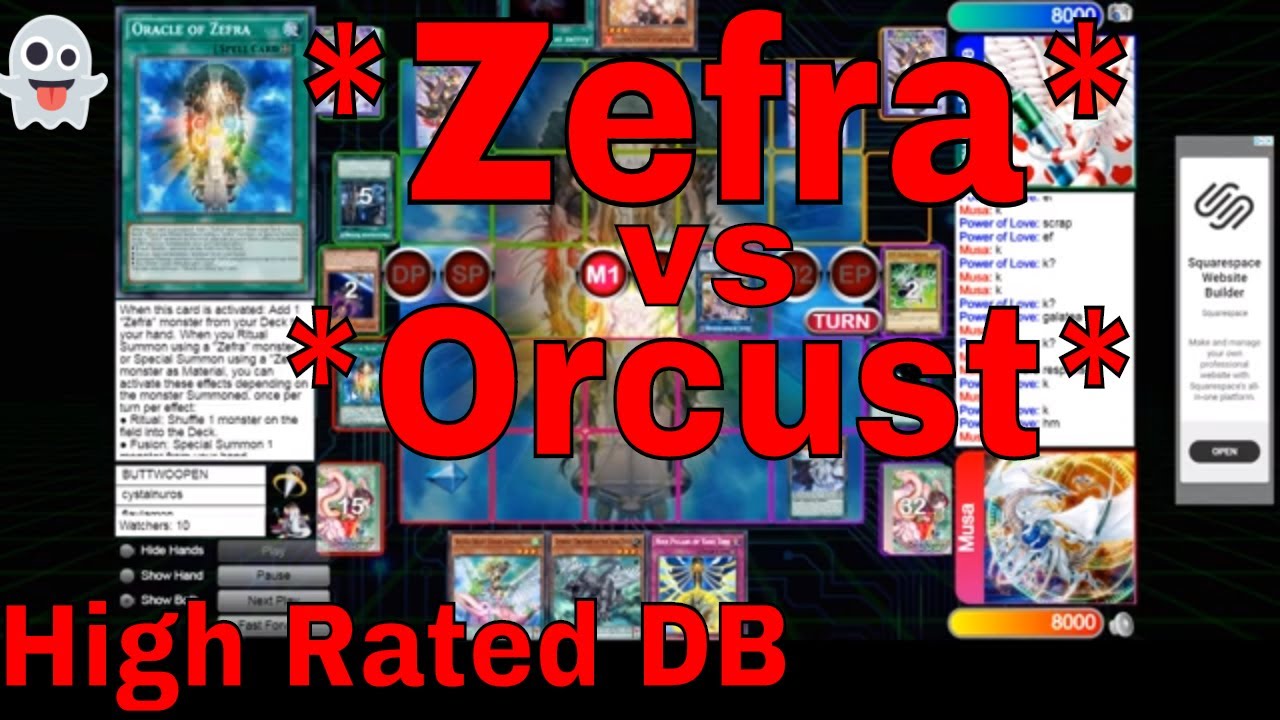 Zefra Vs Orcust High Rated DB Yugioh 2020