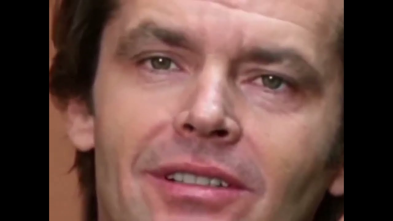 JACK LOOKS AT THE CAMERA IN THE SHINING