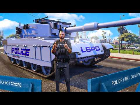 Shapeshifting Police Tank In Gta 5 Rp
