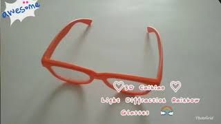 Heart diffraction glasses (refraction firework glasses)