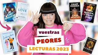 VUESTRAS PEORES LECTURAS DE 2023 📚 (Según mis seguidores) by Devora Libros 3,492 views 5 months ago 14 minutes