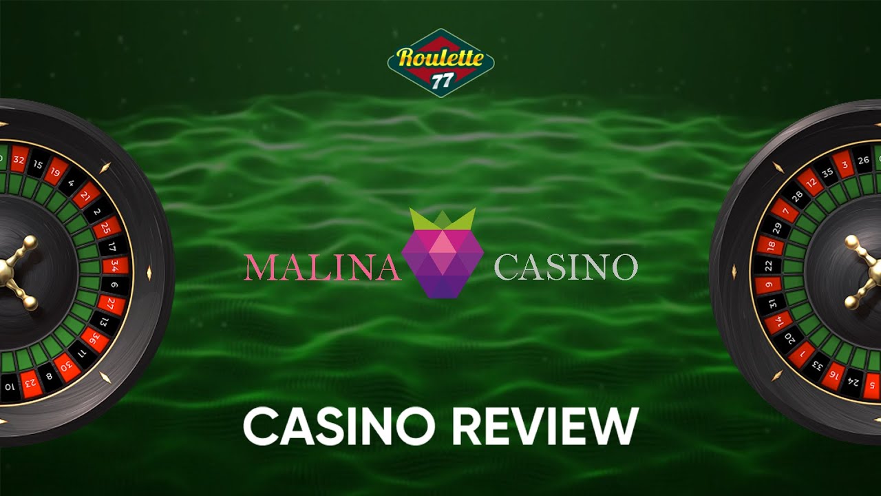 Interfejs Malina Casino na smartfonie z widocznymi grami i menu