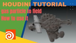 how to use gas particle to field to advect smoke velocity in houdini