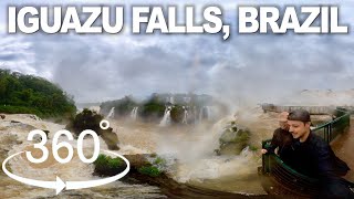 360 Vr Walk At The World Largest Waterfall Iguazu Falls, Brazil