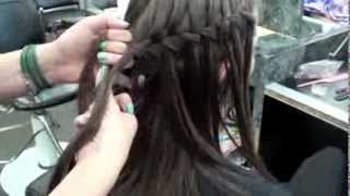 .Hairstyle: Cascade braids and curls