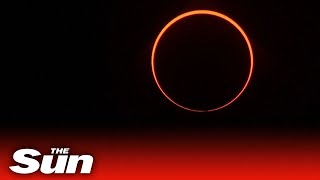 'Ring of Fire' solar eclipse sees millions turn out across Asia for spectacular Christmas sky