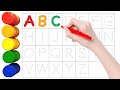 Paint Alphabets A to Z | Fun ABC Learning with Colors for Kids &amp; Toddlers #abcd #aforapple 