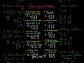 “Types of Matrices you must know for exams ✍️ #matrices #typesofmatrices #linearalgebra