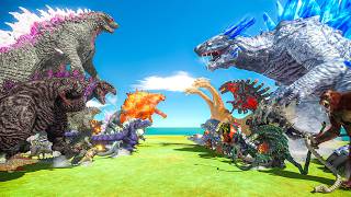 EVOLUTION of GODZILLA Villains (1955 - 2024) VS Godzilla Team