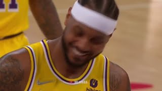 Carmelo Anthony Laugh After He Pump Fake a Free Throw