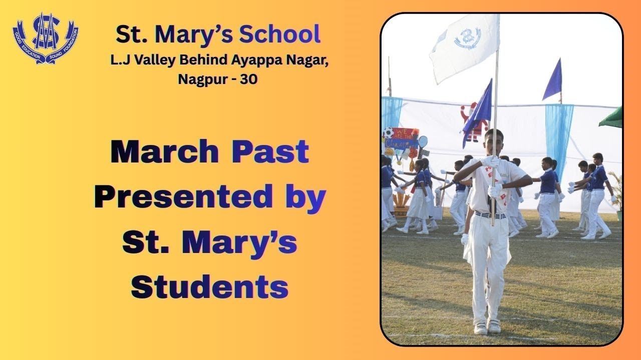 March Past Presented by St Mary 's School Students (Sports Day 2025 - 2026)