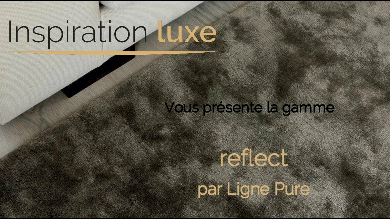 Tapis marron en viscose Reflect par Ligne Pure