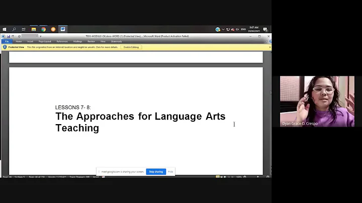 The Approaches for Language Arts Teaching
