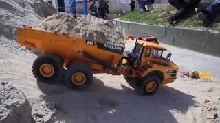 Rc trucks, Camiones rc, Machines rc, maquinas rc, rc fahrzeuge, excavadoras rc, Volvo A45
