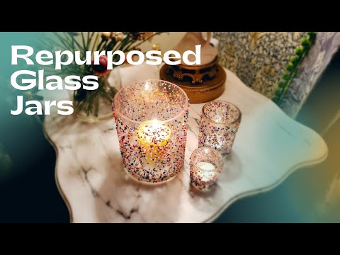 Upcycled Glass Jar Votives | Beautiful DIY Using Only What I Had
