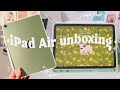 iPad Air 4 green 2021 unboxing🍎[ 64 gb ]+ Apple Pencil + accessories 📦 (aesthetic & ASMR)