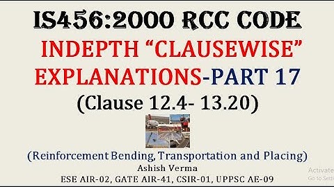IS 456 Code Explanation|Part-17|RCC Code|Clausewise In-depth Discussion of Provisions|IESGATEWiz