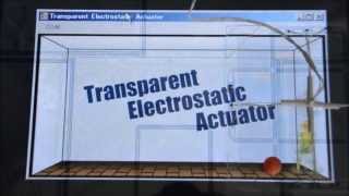 Mixed Reality System using Transparent Electrostatic Actuator