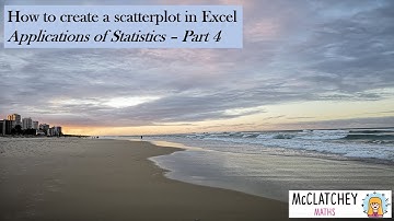 How to create a scatterplot in Excel