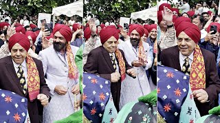 87yrs Old Dharmendra Dance At Grandson Karan Deol Wedding Baraat | Sunny Deol Son Marriage