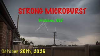 Full CRAZY MICROBURST + LIGHTNING IN BRISBANE! *lightning + hail* Update