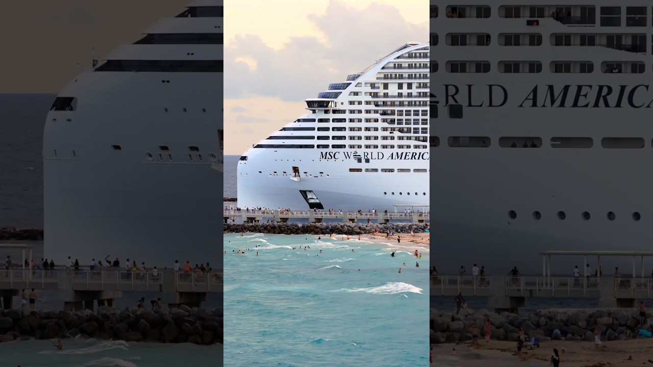 Shes MASSIVE! 🤯🤯 #mscworldamerica