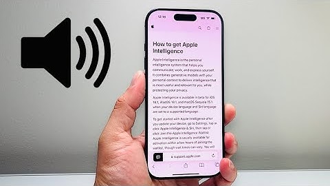How To Listen To a Webpage on iPhone