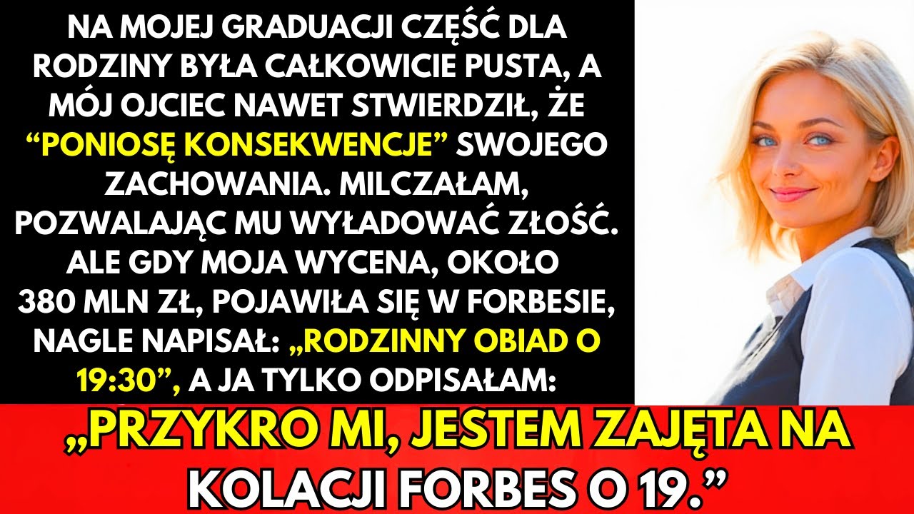 Na Uroczystości Rodzinne Miejsca Były Puste, Ojciec Mi Zagroził, Wysłałam Wiadomość