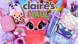 CLAIRE'S HAUL   Shop Back to School Supplies, Stationery, Mini Backpacks, Keychains & More