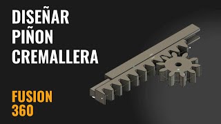 Rack and Pinion System in Fusion 360 screenshot 2