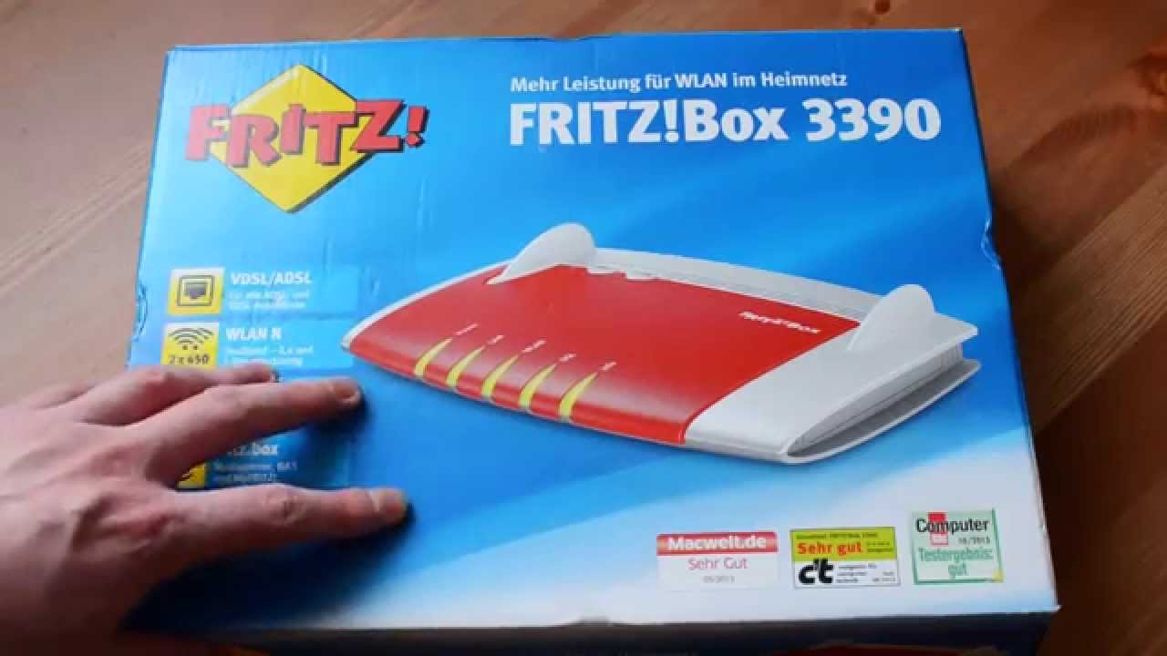 AVM Fritzbox 3390 Geek Oster Special :) - YouTube