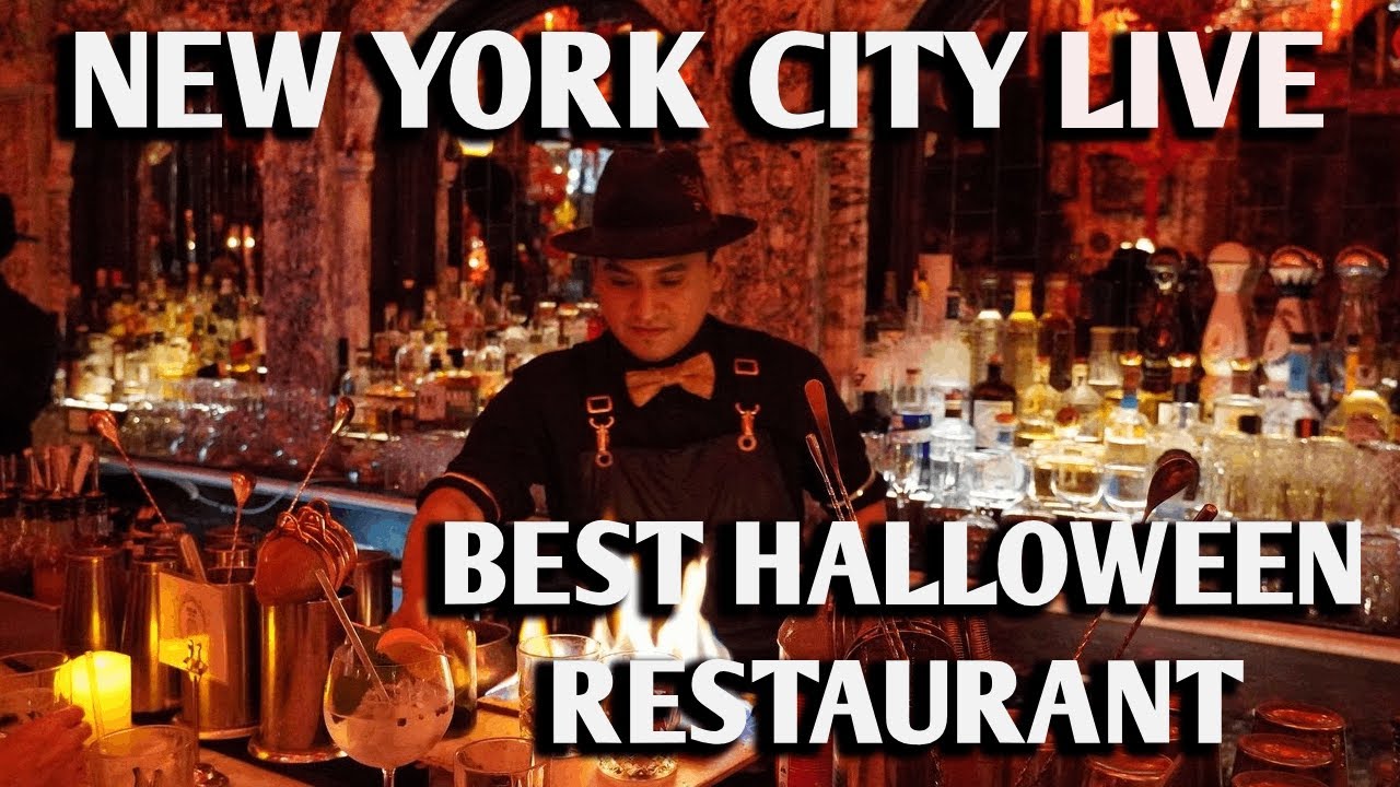 ✨NYC✨ Best Halloween Restaurant Experience Oscar Wilde Live 