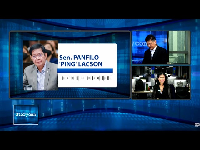 Sen. PING LACSON on Ex-SP Cayetano: Interview on One News