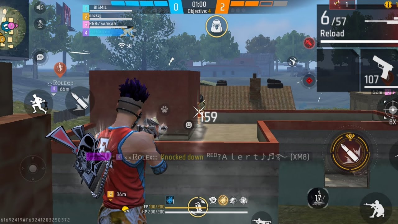 FREEFIRE RANDOM SQUAD SNIPER CS RANK GAMEPLAY VIDEO IN FREEFIRE 