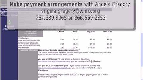 Online Course Registration Tutorial