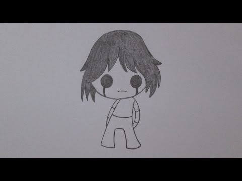 How to draw a gothic boy