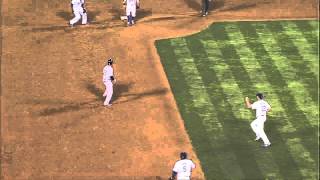 2013/06/06 Guzman reaches third on rundown