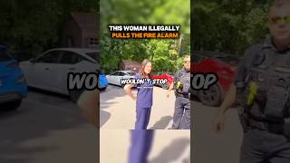 Woman Illegally Pulls Fire Alarm To Remove Guy From Building 🚨 #bodycam #police e Woman Illegally Pulls Fire Alarm To Remove Guy From Building 🚨 #bodycam #police e