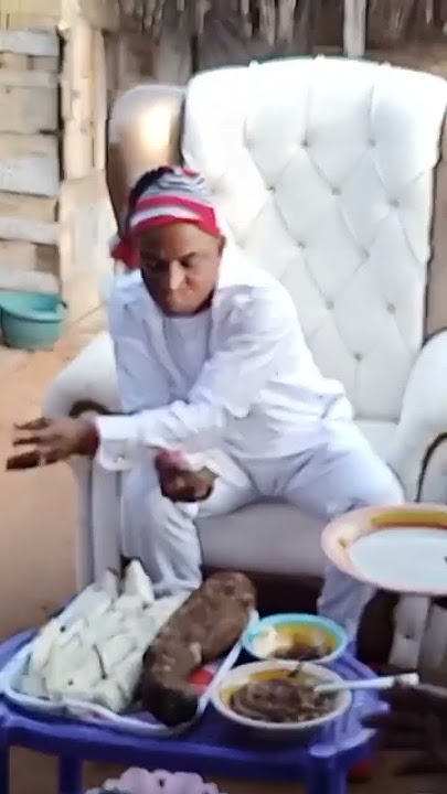 IRI JI: Mr. Solomon gets his bite in the new yam. #UIUAsaba