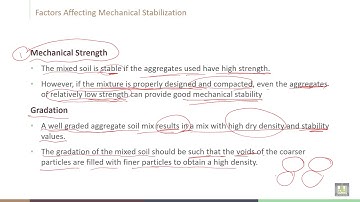 Soil Stabilization -  C7 - L3  Factors Affecting Mechanical Stabilization